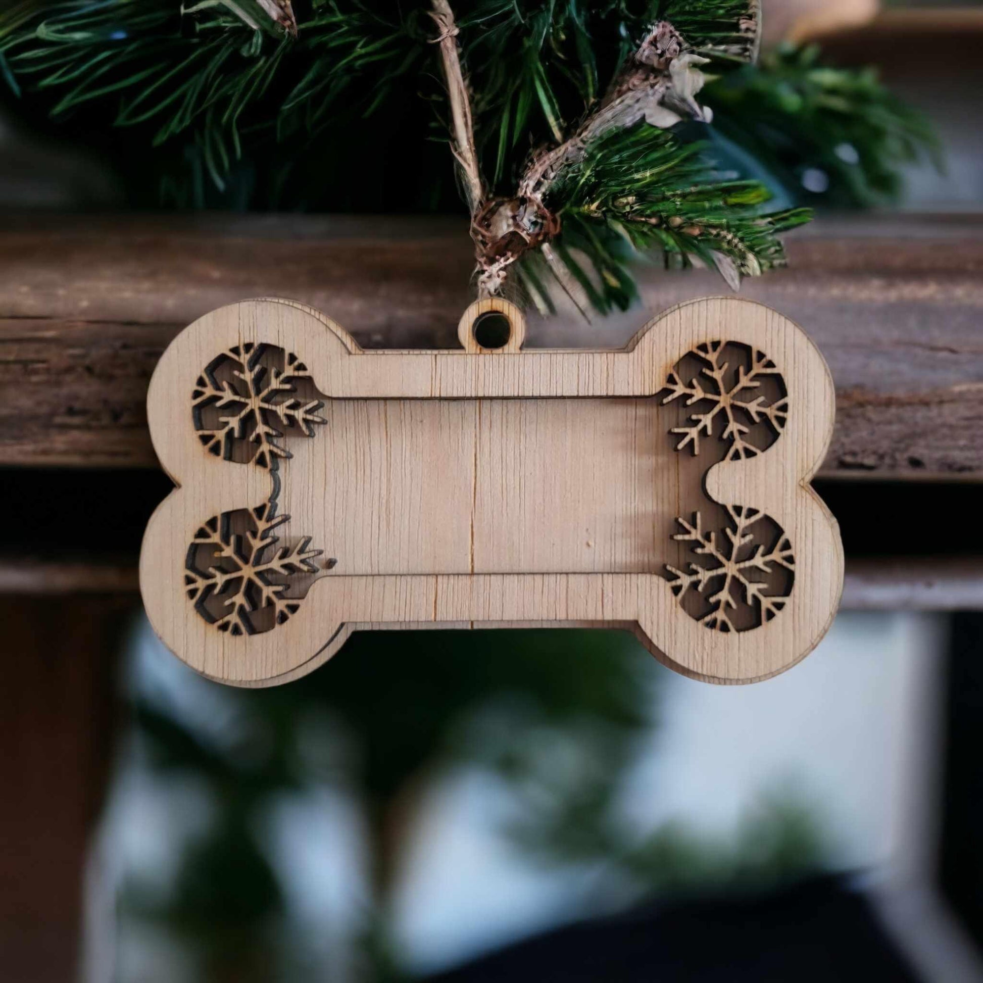 Boule de Noël en bois "Animaux" - L'atelier de Lise M