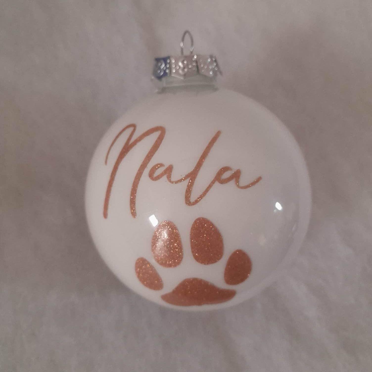 Boule de Noël personnalisé "Animaux" - L'atelier de Lise M - Chat, Chien et Cheval - L'atelier de Lise M