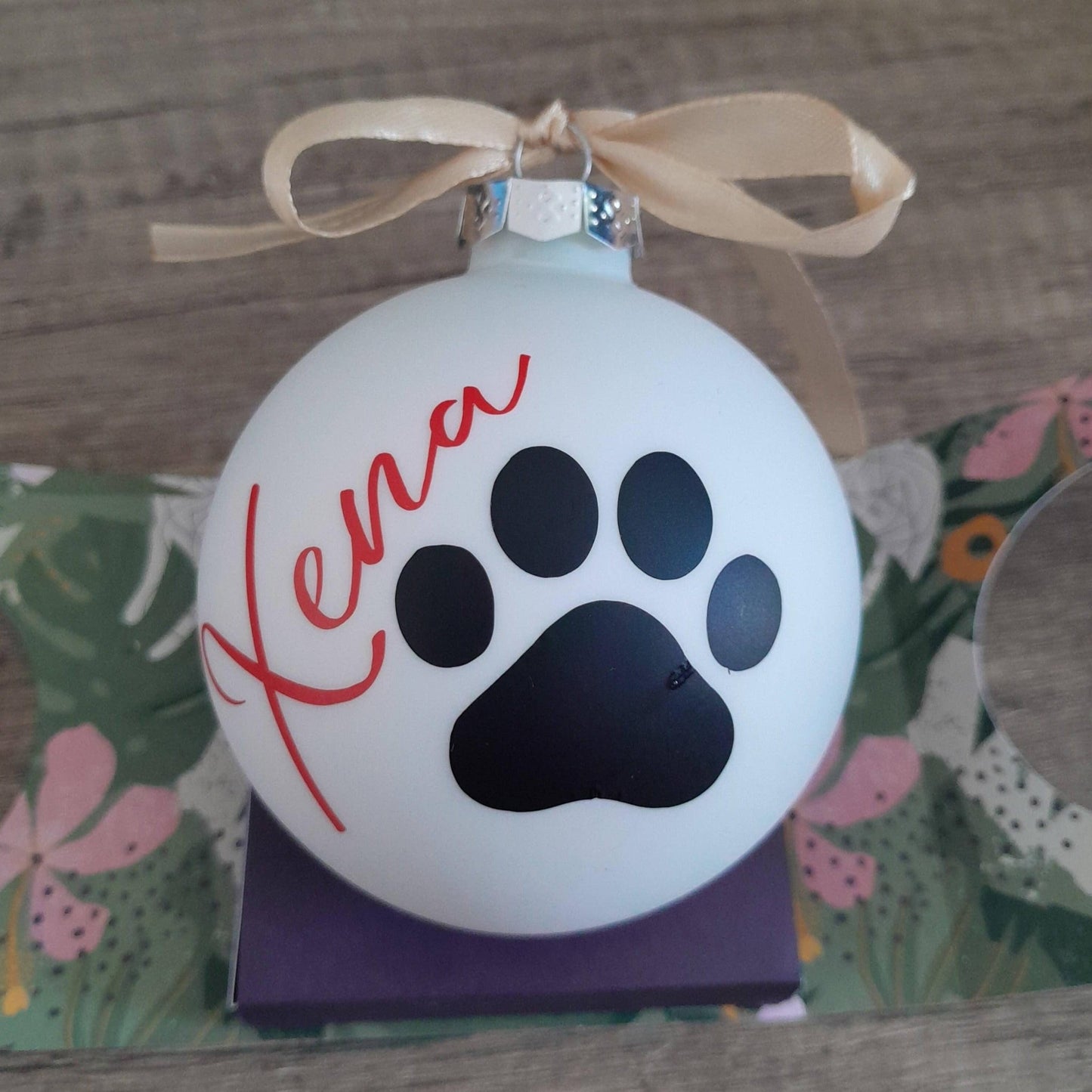 Boule de Noël personnalisé "Animaux" - L'atelier de Lise M - Chat, Chien et Cheval - L'atelier de Lise M