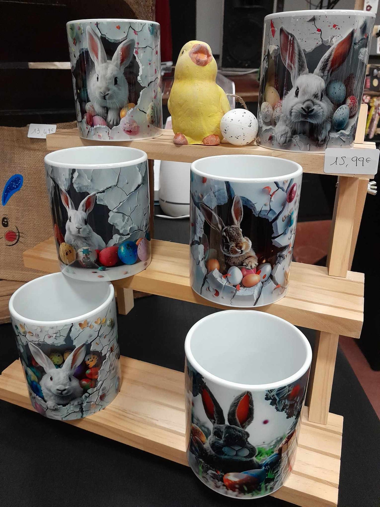 Mug de Pâques | L'atelier de Lise M | Lapin | Oeufs de pâques - L'atelier de Lise M