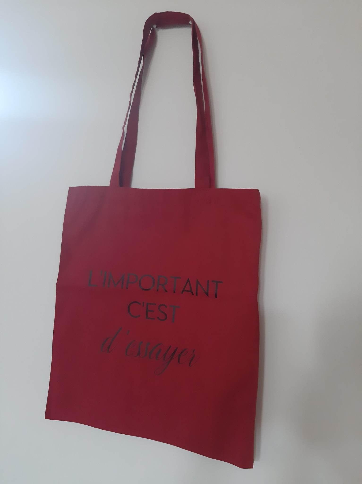 Tote Bag citation positive - L'atelier de Lise M - Personnalisation - sac de course - L'atelier de Lise M