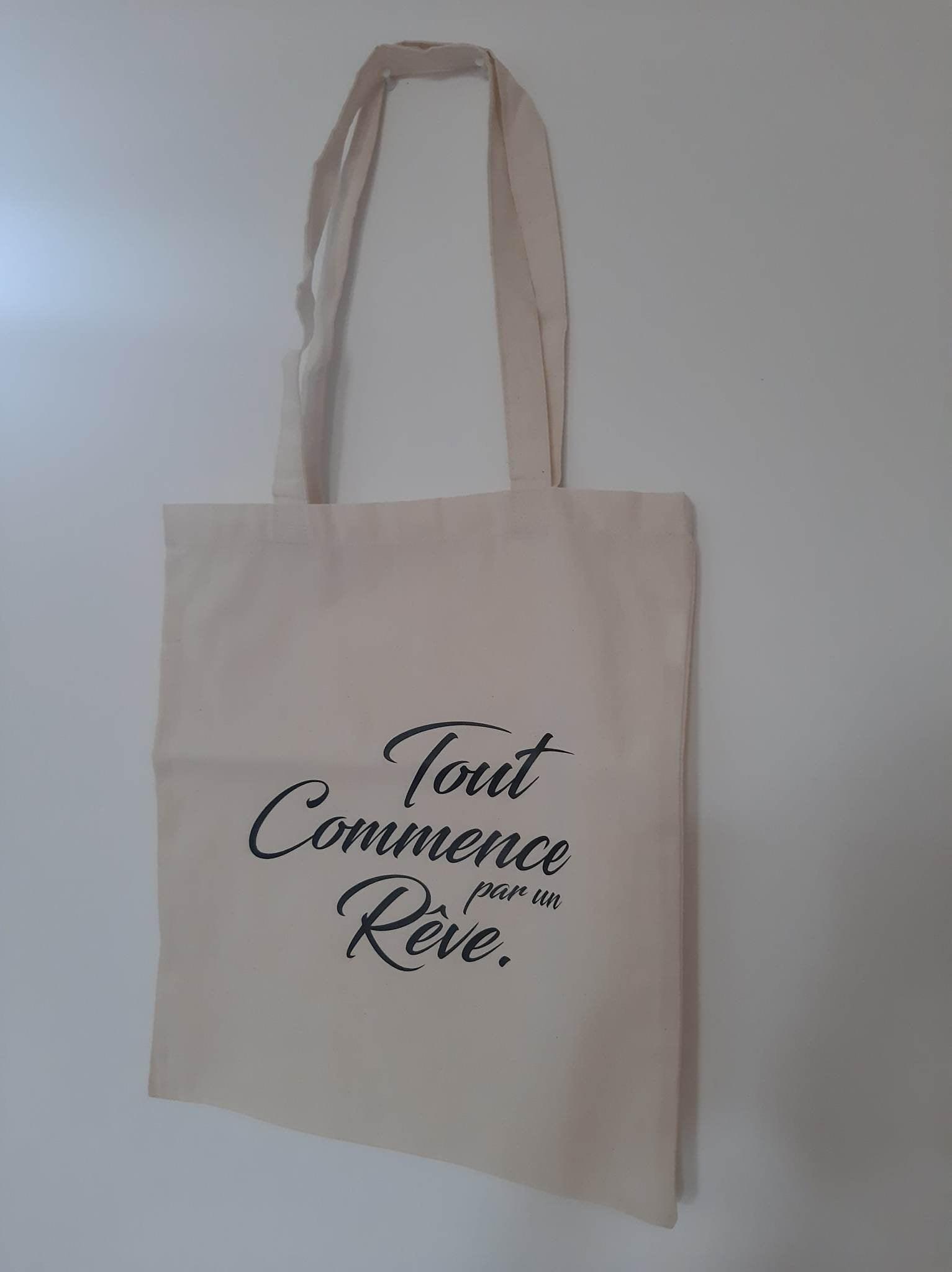 Tote Bag citation positive - L'atelier de Lise M - Personnalisation - sac de course - L'atelier de Lise M