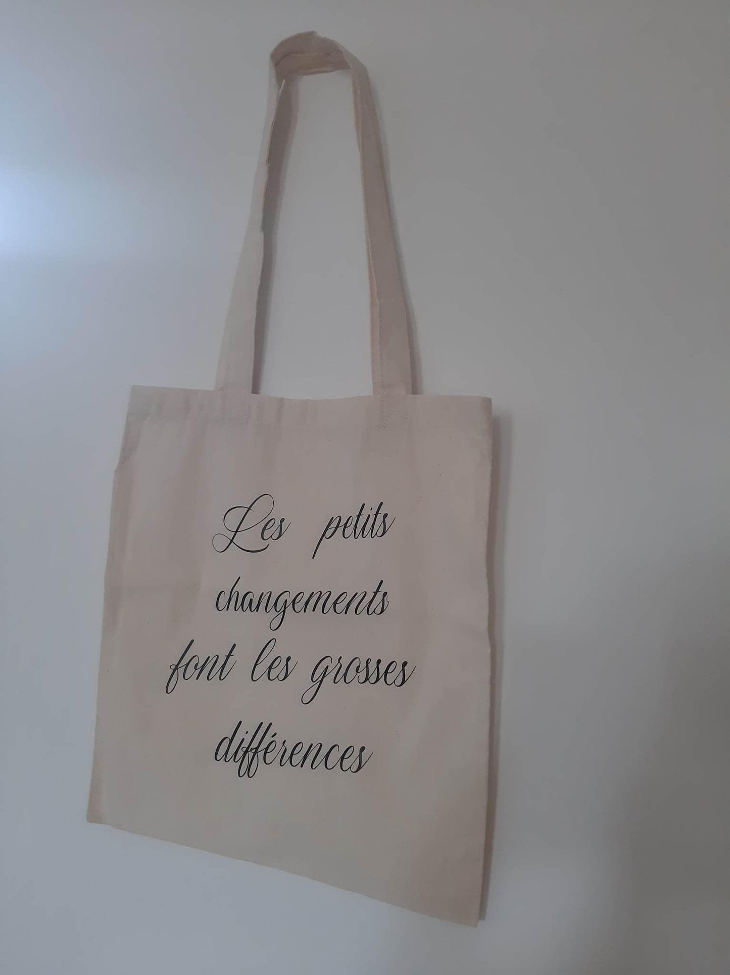 Tote Bag citation positive - L'atelier de Lise M - Personnalisation - sac de course - L'atelier de Lise M